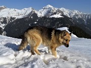 A CA' SAN MARCO (1830 m) dal Ristorante Genzianella (1300 m) pestando neve il 24 febbraio 2021 - FOTOGALLERY"